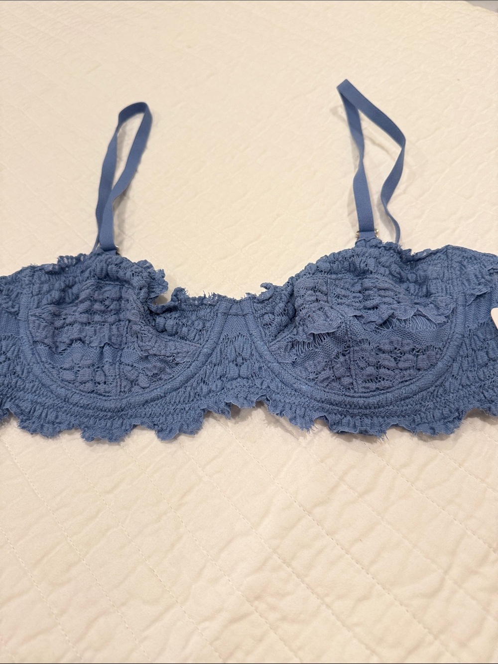 Free People Blue Lace Underwire Bralette